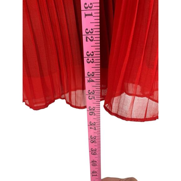 French Connection Pleated Color Block Swing Dress Size 10 - Picture 6 of 10